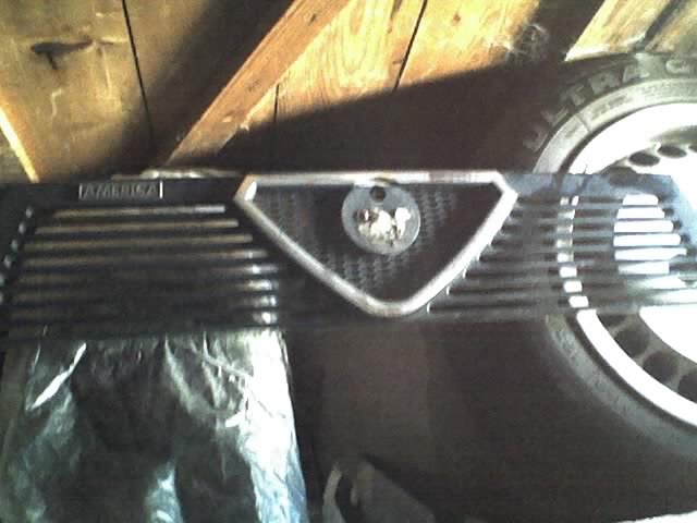 Kühlergrill Ohne Alfa Emblem...Farbe ist verblasst...aber Cuore ist noch schön